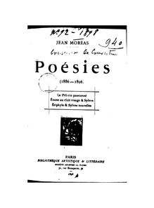 Poésies (1886-1896) / Jean Moréas