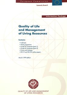 Quality of life and management of living resources