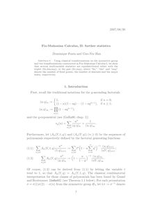 Fix Mahonian Calculus II: further statistics