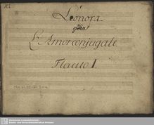 Partition flûte 1, Leonora, Leonora, ossia L’amore conjugale ; Leonore