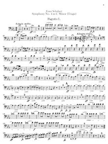 Partition basson 1, 2, Symphony No.4, »Tragische« (Tragic)