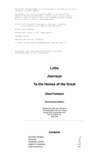 Little Journeys to the Homes of the Great - Volume 14 - Little Journeys to the Homes of Great Musicians