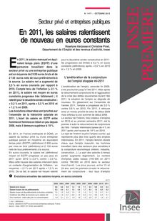 L étude Insee sur les salaires en France en 2011