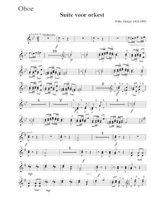 Partition hautbois 1/2,  voor orkest, Ostijn, Willy