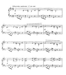 Partition complète, Barcarolle No.7 en D minor, Op.90, Fauré, Gabriel