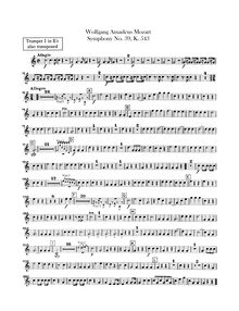Partition trompette 1 (E♭), 1 (B♭) 2 (E♭), 2 (B♭), Symphony No.39