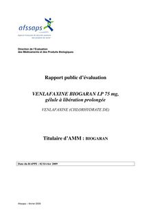 Venlafaxine 70 mg, gélule à libération prolongée