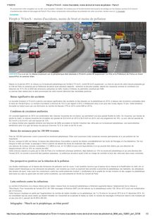Périph à 70 km/h : moins d accidents, moins de bruit et moins de pollution - Paris