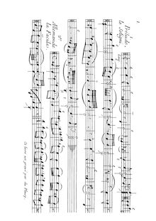 Partition viole de gambe, Pièces de viole, Marais, Marin par Marin Marais