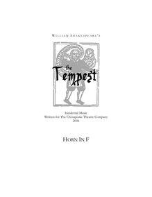 Partition cor en F, pour Tempest, Dunn, Bart