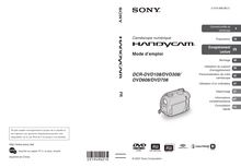 Notice Camescope numérique Sony  DCR-DVD108BDL