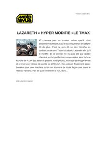 LAZARETH « HYPER MODIFIE »LE TMAX