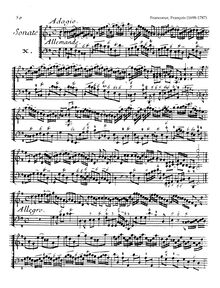 Partition Sonata No.10 en G major, 10 violon sonates, Vol.1, 10 Sonatas for Violin and Continuo