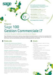 Sage 100 Gestion Commerciale i7 Negoce