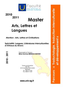 Arts Lettres et Langues
