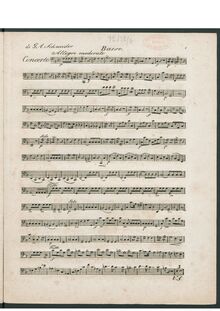Partition violoncelles/Basses, Concertos pour vents, Opp.83-90, F major