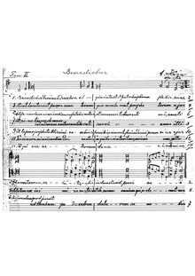 Partition Complete manuscript, Benedictus, G major, Högn, August