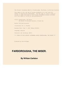 Fardorougha, The Miser - The Works of William Carleton, Volume One