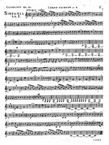 Partition cor 2 (B♭), 2 Symphonies, Sinfonie à Grande Orchestre ; Sinfonies périodiques