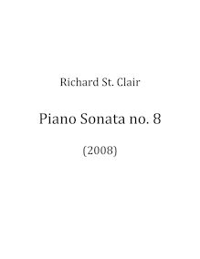 Partition complète, Piano Sonata No.8, St. Clair, Richard