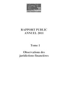 Rapport public annuel de la Cour des comptes - 2011