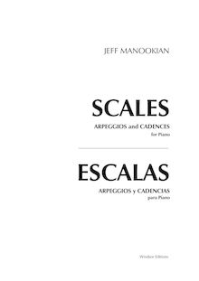 Partition complète, Scales, Arpeggios, et Cadences pour Piano, Manookian, Jeff
