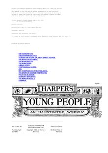 Harper s Young People, April 20, 1880 - An Illustrated Weekly