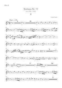Partition hautbois 2, Symphony, Haydn, Joseph