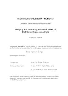 Verifying and allocating real-time tasks on distributed processing units [Elektronische Ressource] / Alejandro Masrur