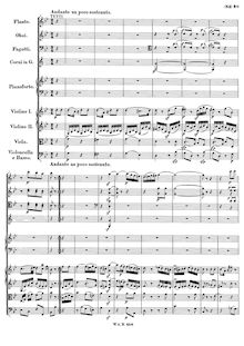 Partition , Andante un poco sostenuto, Piano Concerto No.18, B♭ major
