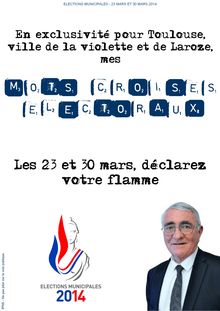 Mots-croisés de Serge Laroze, candidat FN à Toulouse