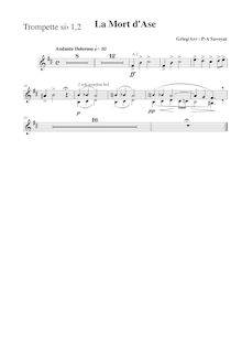 Partition trompette 1/2 (B♭), Peer Gynt  No.1, Op.46, Grieg, Edvard