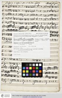 Partition complète et parties, Sinfonia en D major, GWV 542