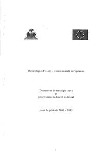 Document de stratégie pays 2008-2013 - EUROPA - European ...