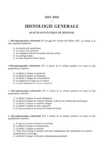 Histologie 2002 Université Paris 12