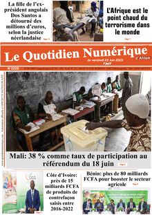 Quotidien Numérique d’Afrique du 23/06/2023