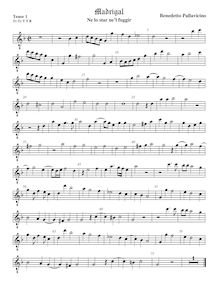 Partition ténor viole de gambe 1, octave aigu clef, Madrigali a 5 voci, Libro 2 par Benedetto Pallavicino par Benedetto Pallavicino