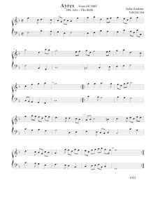 Partition Aire - pour Bells  VdGS No.104 - partition complète, Airs pour 2 violes de gambe