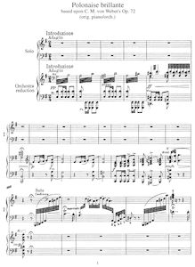 Partition complète, Polacca brillante, Op.72, Grande polonaise brillante / L hilarité