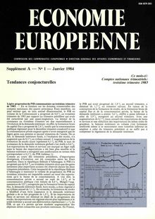 ECONOMIE EUROPEENNE. Supplément A â€” N° 1 â€” Janvier 1984