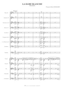 Partition complète, La dame blanche, Opéra-comique en trois actes par François Adrien Boieldieu