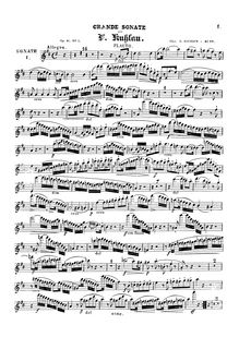 Partition flûte , partie, 3 quintettes pour flûte et cordes, Op.51 par Friedrich Kuhlau