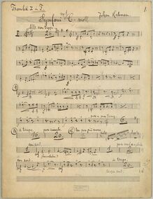 Partition trompette 1, Symphony No.1, Symphony No.1 in C minor, C minor