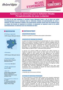 9 CDRA etude preoperationnelle ZAU Metropole Savoie