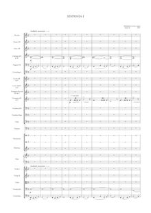 Partition , Andante meastoso, Sinfonía para cuarteto de voces solo, chœur Mixto y orchestre