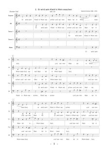 Partition complète [original key], Geistliche Chor-Music, Op.11