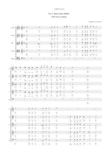 Partition Vocal score, Deus, Deus noster, Filli cara, Giovannelli, Ruggiero