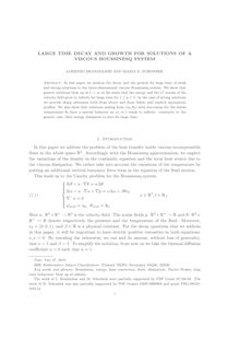 LARGE TIME DECAY AND GROWTH FOR SOLUTIONS OF A VISCOUS BOUSSINESQ SYSTEM
