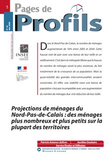 Projections de ménages du Nord-Pas-de-Calais : des  ménages plus nombreux et plus petits sur la plupart des  territoires