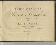 Partition complète, Piano Sonata No.4, Op.10 No.1, Dussek, Jan Ladislav